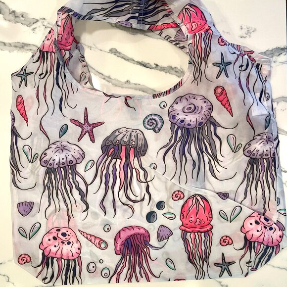 NWOT Large Nylon Reusable Shopper Tote - Picture 11 of 16